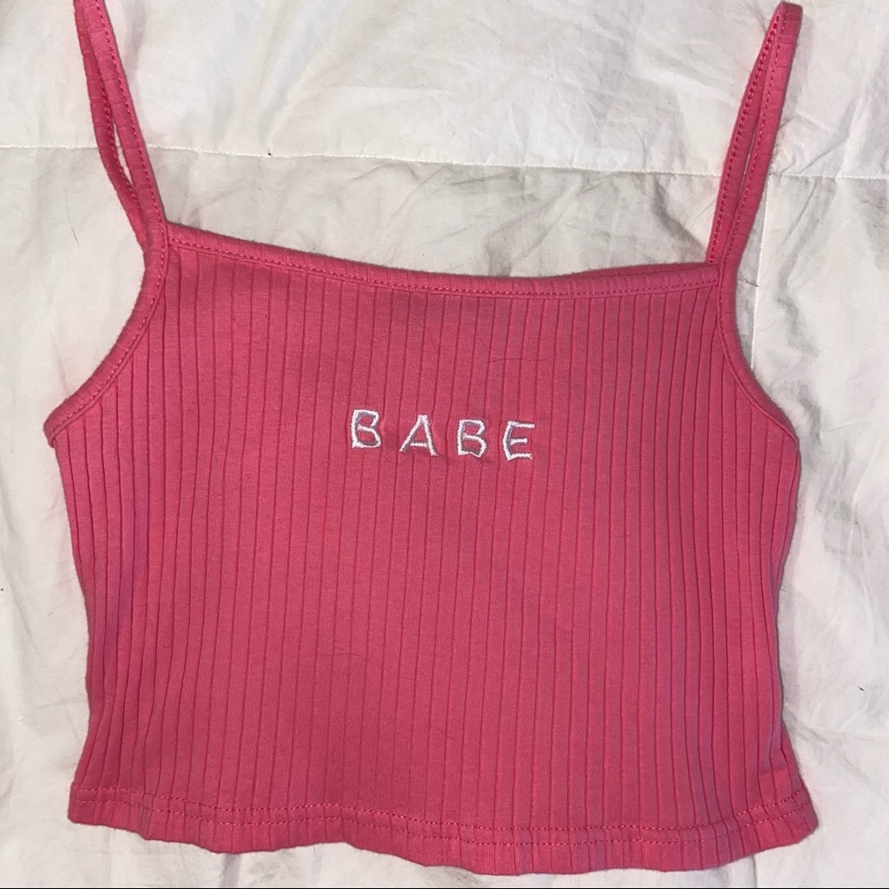 Shein “Babe” Cropped tank top